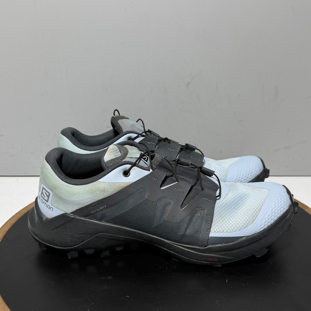 Salomon Wildcross Shoes Men Sz 9 Trail Running Blue Black Gorpcore Hiking Trail